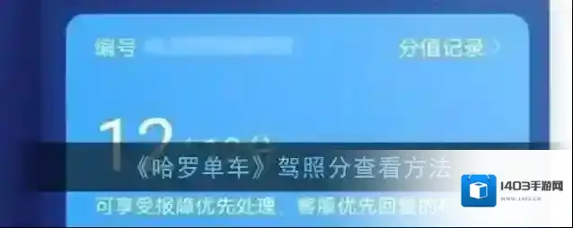 哈罗单车驾照分数